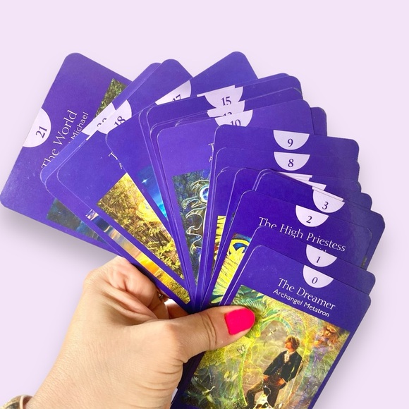 Angel Tarot 78 Card Deck Physical Guidebook Doreen Virtue & Radleigh Valentine - Picture 12 of 15